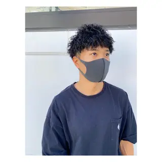 パーマ メンズ 菊池大一 溝の口パーマのヘアスタイル