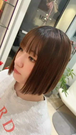 ショート カラー パーマ 堀井 凌平のヘアスタイル