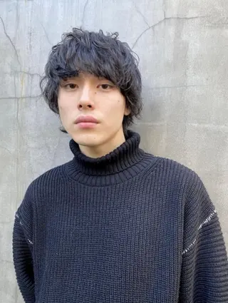 パーマ メンズ JINKIメンズ特化 メンズカットパーマのヘアスタイル