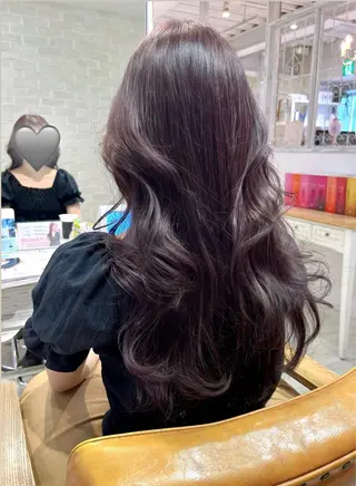 ロング カラー パーマ ヘアアレンジ レイヤーカット ✨️進藤ひかりのヘアスタイル