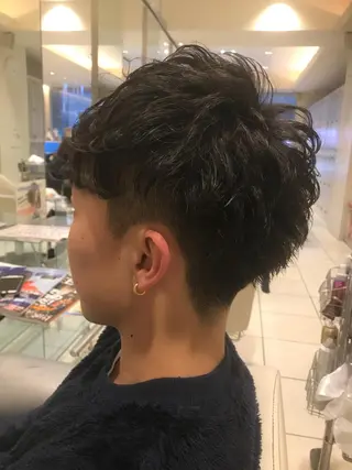 ショート カラー パーマ ヘアアレンジ メンズ キッズ ネイル マツエク・マツパ EnBlesS西宮 マンツーマン神道有基のヘアスタイル