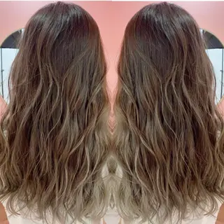 ロング カラー プル艶職人/ にしものヘアスタイル