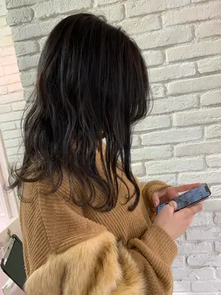 ロング カラー パーマ ヘアアレンジ ネイル マツエク・マツパ レイヤー＆カラー 人気美容師倉崎涼のヘアスタイル