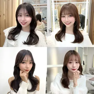 セミロング ナチュラル韓国ヘア 🇰🇷塚田凌太のヘアスタイル