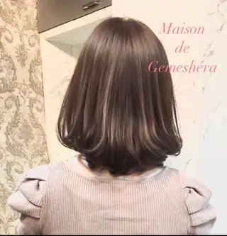 ミディアム 🗝髪質改善×カット 🪄Ji_yeongのヘアスタイル
