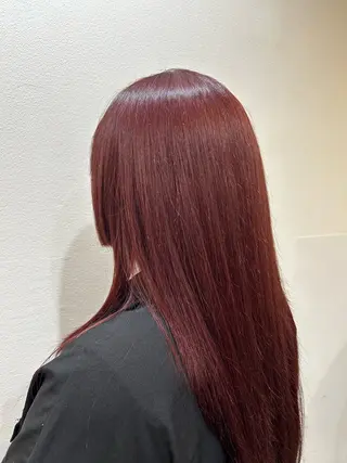 ロング カラー 上田 愛來のヘアスタイル