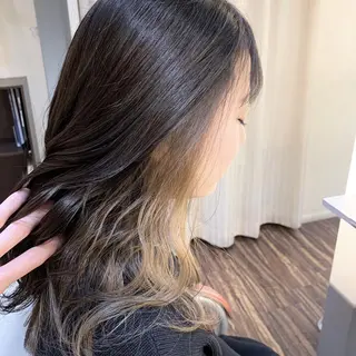 セミロング カラー 中塚 義人のヘアスタイル