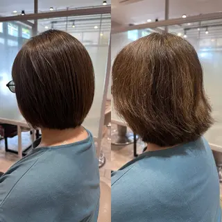 ショート センター南　髪質改善 大引　優のヘアスタイル