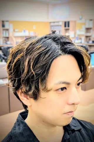 ミディアム 理容プラージュ燕三条 福井のヘアスタイル