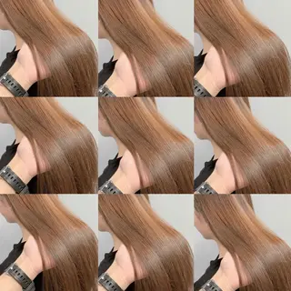 ミディアム カラー パーマ KOKUA/髪質改善 艶髪縮毛矯正のヘアスタイル