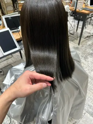 ミディアム 大木 唯月のヘアスタイル