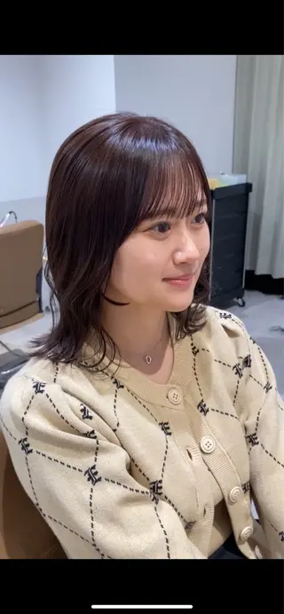 ミディアム カラー パーマ クロスパーマ🥇韓国 ヘア🇰🇷濵田航希のヘアスタイル