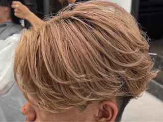 カラー パーマ メンズ 佐々木 輝のヘアスタイル