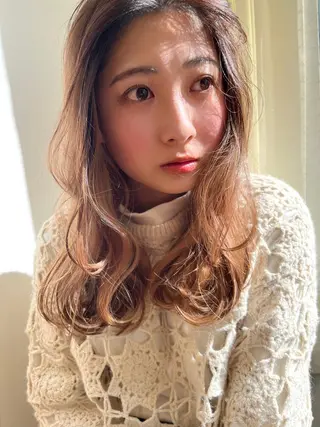 ロング カラー 🫧tomoka 透明感カラー🫧のヘアスタイル