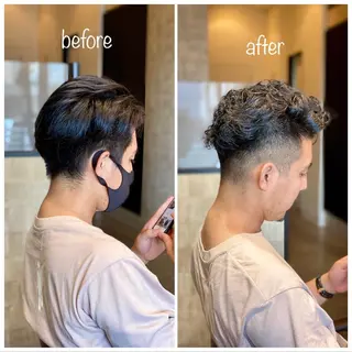 パーマ メンズ 宮城 将大のヘアスタイル