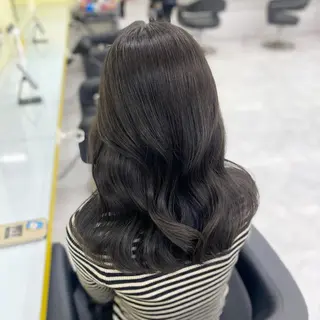 ミディアム カラー パーマ ヘアアレンジ メンズ キッズ 💖横浜ブリーチなし 💖MIHOのヘアスタイル