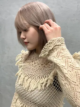 ミディアム カラー ダブルカラー/寒色 カラー/リリカ🦕のヘアスタイル