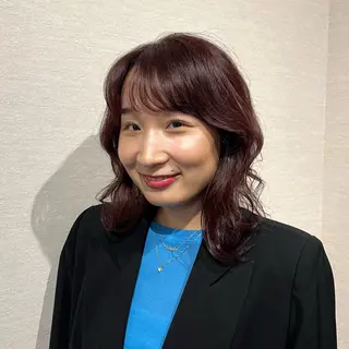 ミディアム カラー パーマ 押上/ショート・ボブ /パーマ/山口卓朗のヘアスタイル