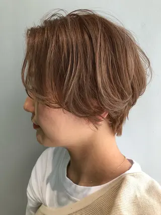 ショート カラー 低ダメージパーマ ケアパーマ/武田明大のヘアスタイル