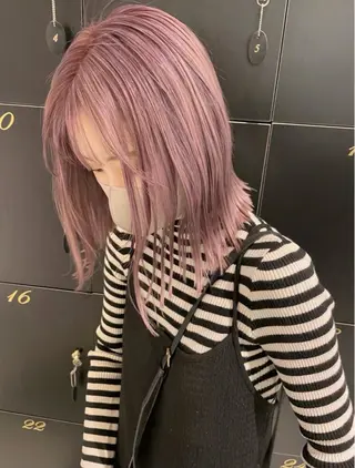 ミディアム カラー 上福大翔 【美髪縮毛矯正】のヘアスタイル