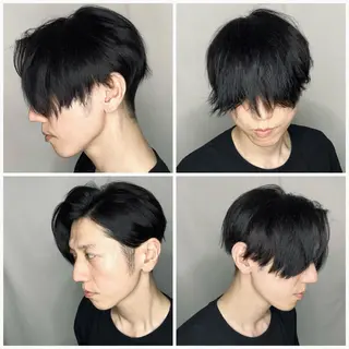 ショート カラー メンズ 中島 剛のヘアスタイル