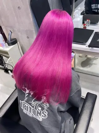 ロング カラー パーマ ヘアアレンジ メンズ キッズ ネイル マツエク・マツパ アイブロウ 🎀韓国レイヤー YURINA🎀のヘアスタイル