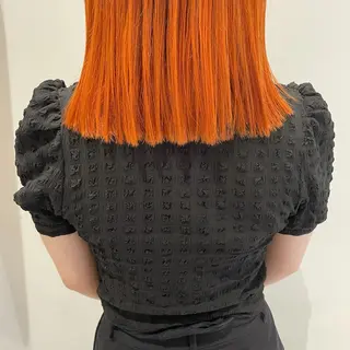 セミロング カラー 狩野 羅夢のヘアスタイル