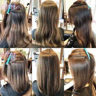 ロング カラー ブリーチ縮毛矯正/ デサキ ショウヘイのヘアスタイル