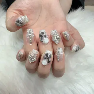ネイル 🎀nana🫧 ワンホンネイル🎀のネイルデザイン