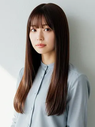 セミロング 浦添 あらさきのヘアスタイル