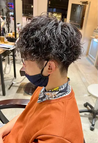 ショート パーマ メンズ 🦩パーマン🦩佐藤 航太のヘアスタイル