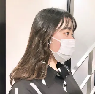 セミロング カラー パーマ ヘアアレンジ メンズ キッズ stylist 🌸 kana.のヘアスタイル