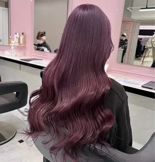 カラー girlな暖色ヘア 🪽🫧ハルナ🎀のヘアスタイル