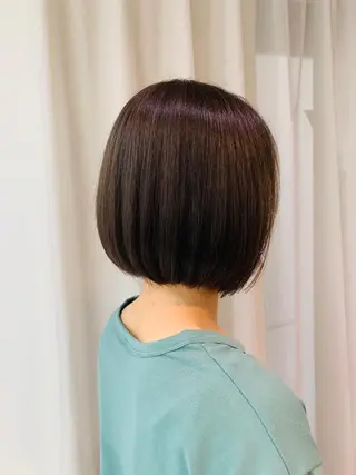 ショート カラー 🖤小顔ボブ/ウルフ レイヤー🖤山本諒のヘアスタイル