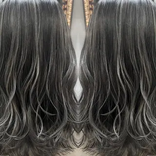 セミロング カラー 【N°deseo】 Hiromi🦋のヘアスタイル