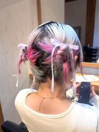 ヘアアレンジ 神野 楓のヘアスタイル