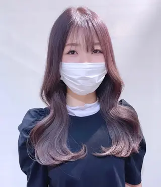 ロング カラー ヘアアレンジ 柔らか垢抜けｶﾗｰと ｶｯﾄ🫧ASUKAのヘアスタイル