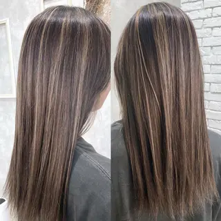 ロング カラー デザインカラー/ ジュンナのヘアスタイル