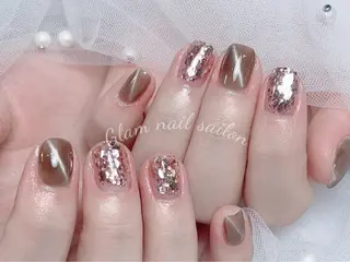 ネイル エツメ💅 長さだし🎀デザインのネイルデザイン