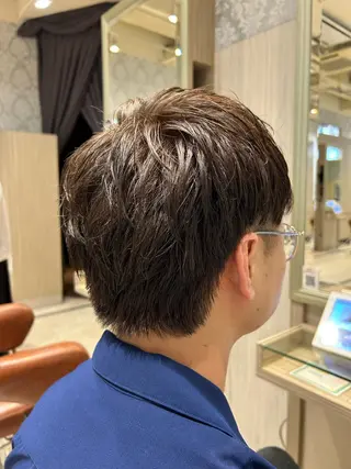 ショート カラー メンズ 一戸 拓斗のヘアスタイル
