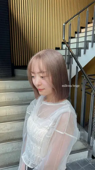 ミディアム カラー 🩷  ayaka 🩷のヘアスタイル