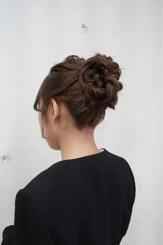 ヘアアレンジ 🪞透けヘア髪質改善 艶ベージュ/nagiのヘアスタイル