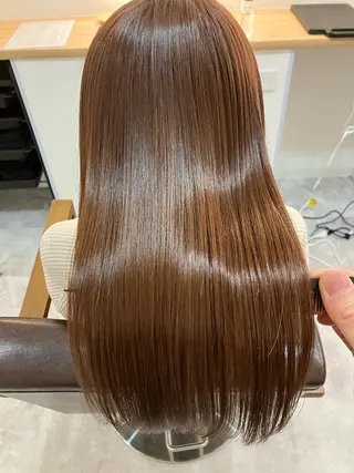 ロング カラー ヘアアレンジ キッズ 横浜関内髪質改善 re:Magoのヘアスタイル