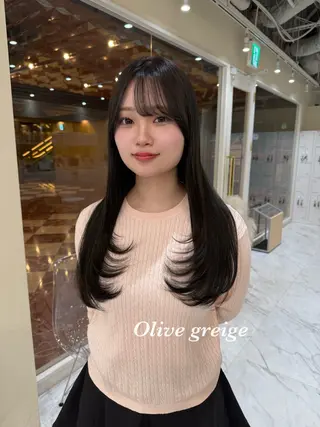 ロング カラー 韓国ヘア🇰🇷艶 カラー/sakuraのヘアスタイル