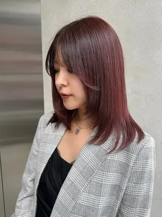 ミディアム 【azure横浜】 🧸misaki🌸のヘアスタイル