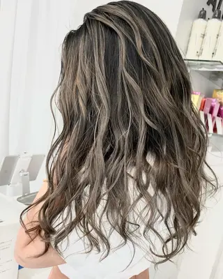 ロング カラー パーマ ヘアアレンジ キッズ ★ 里奈★のヘアスタイル