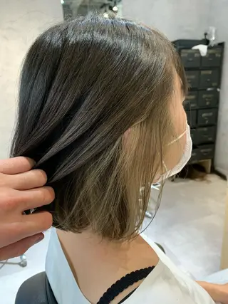 セミロング カラー パーマ ヘアアレンジ ネイル マツエク・マツパ Sia中野新橋 『JUNYA』のヘアスタイル