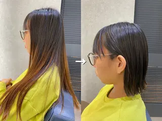 ショート ✨似合わせボブ✨ 縮毛矯正のヘアスタイル