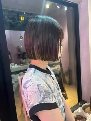 ミディアム 艶感透明感カラー🤍 hinaのヘアスタイル