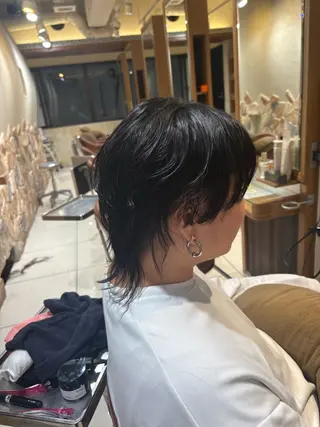 メンズ レイヤー/切りっぱな しボブ✨️みずか💜のヘアスタイル